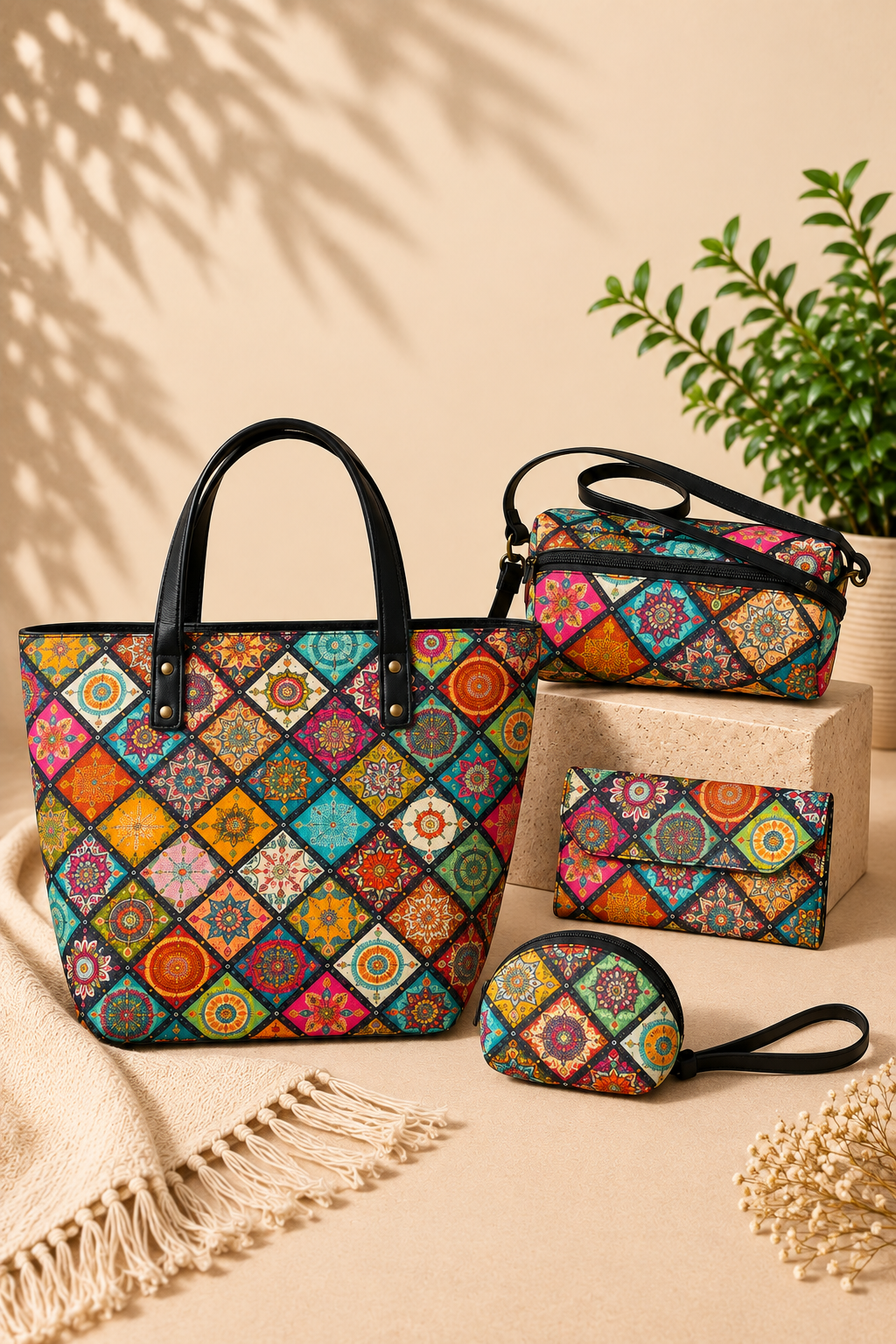 Mughal Bloom Multicolor Patchwork