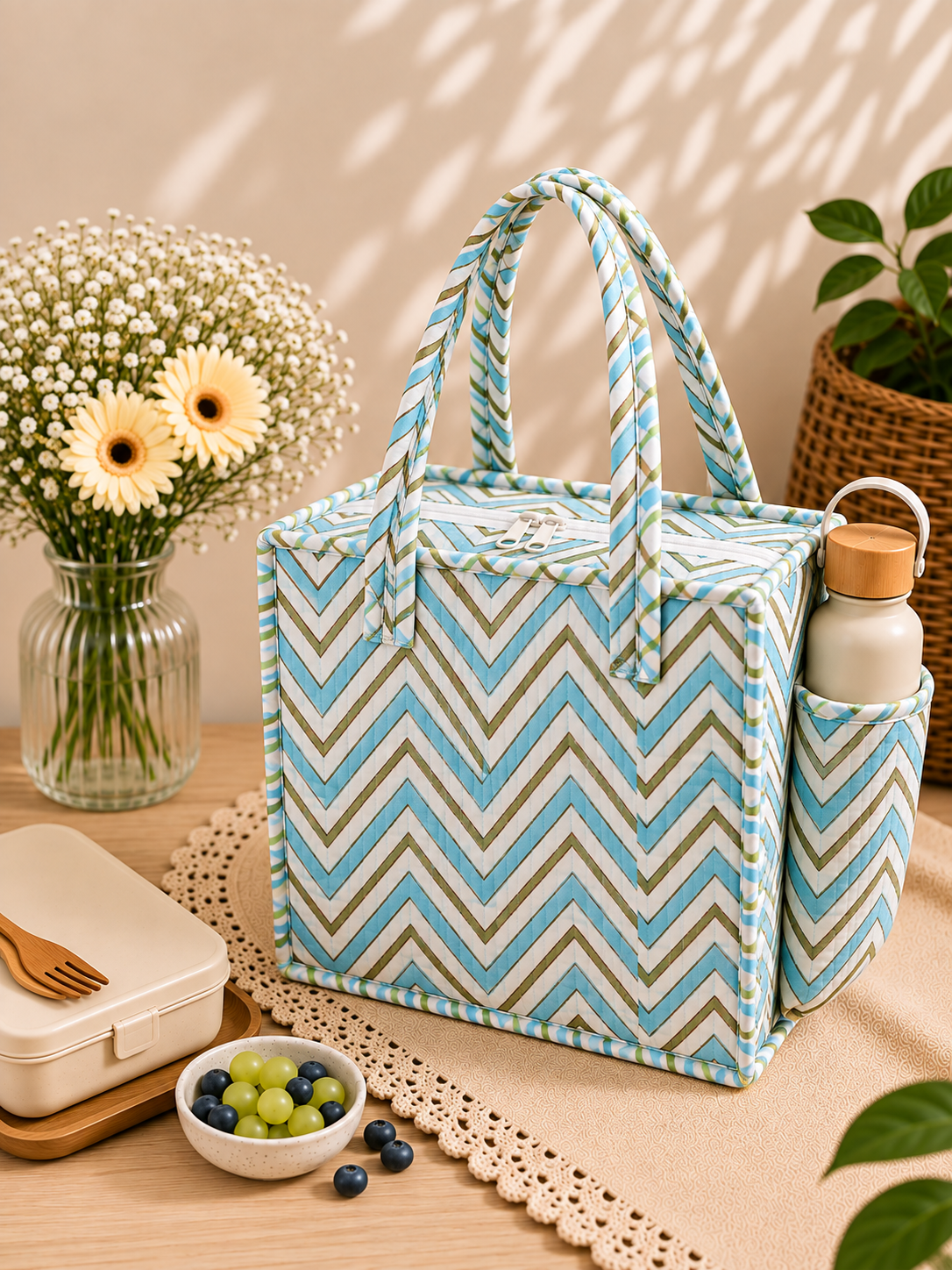 Aqua Chevron