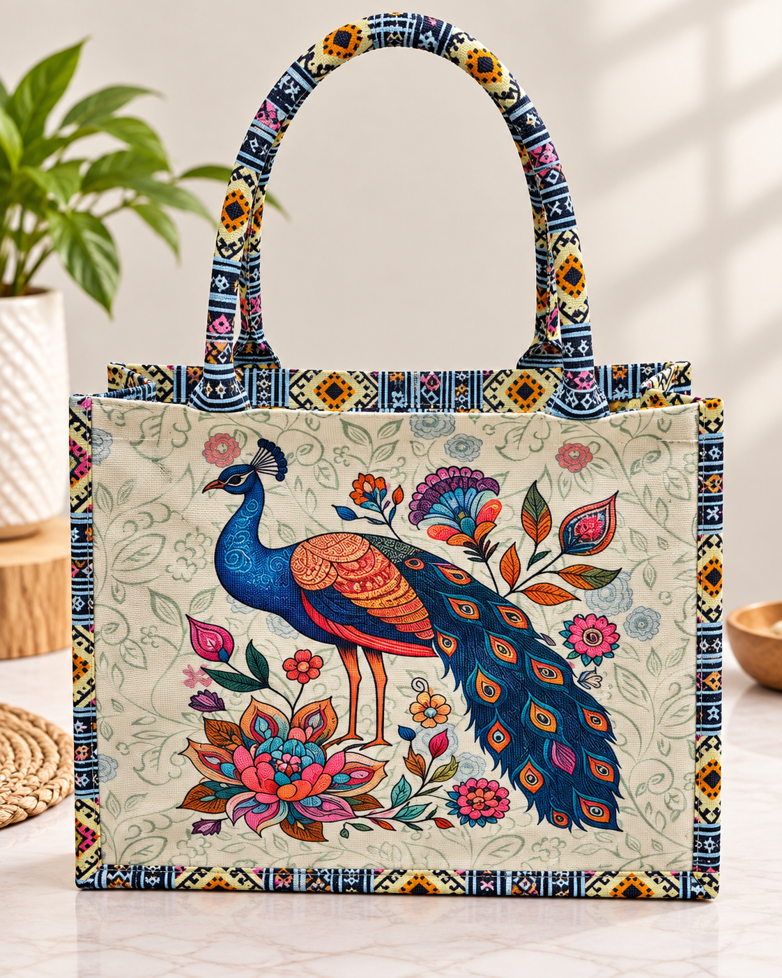 Peacock Embroidered