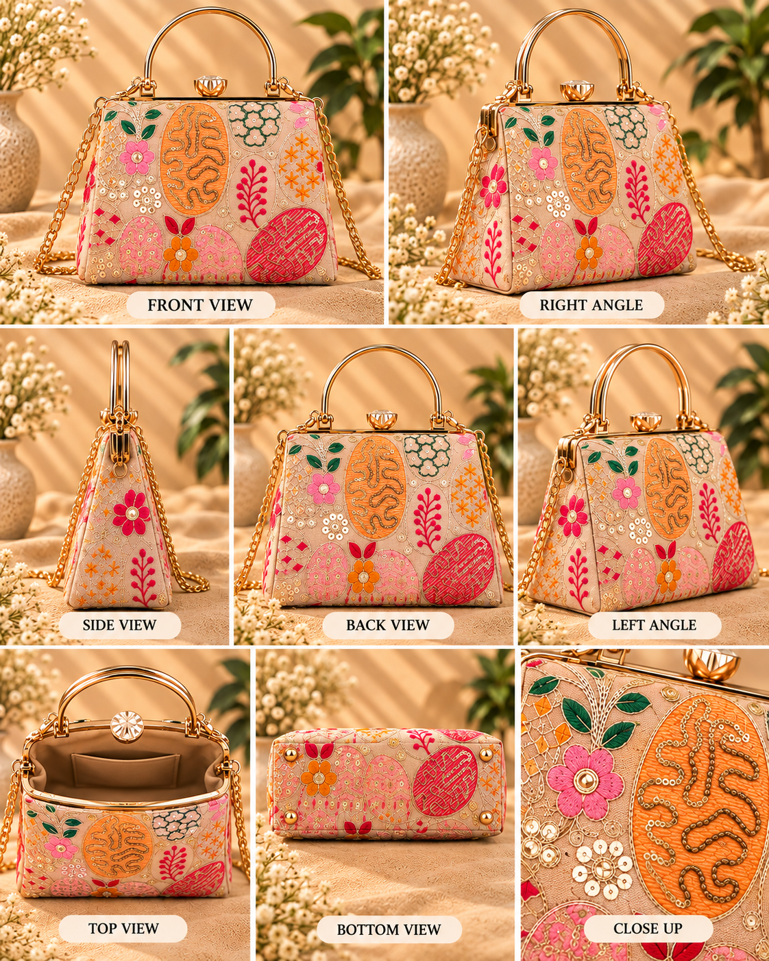 Blush Embroidered