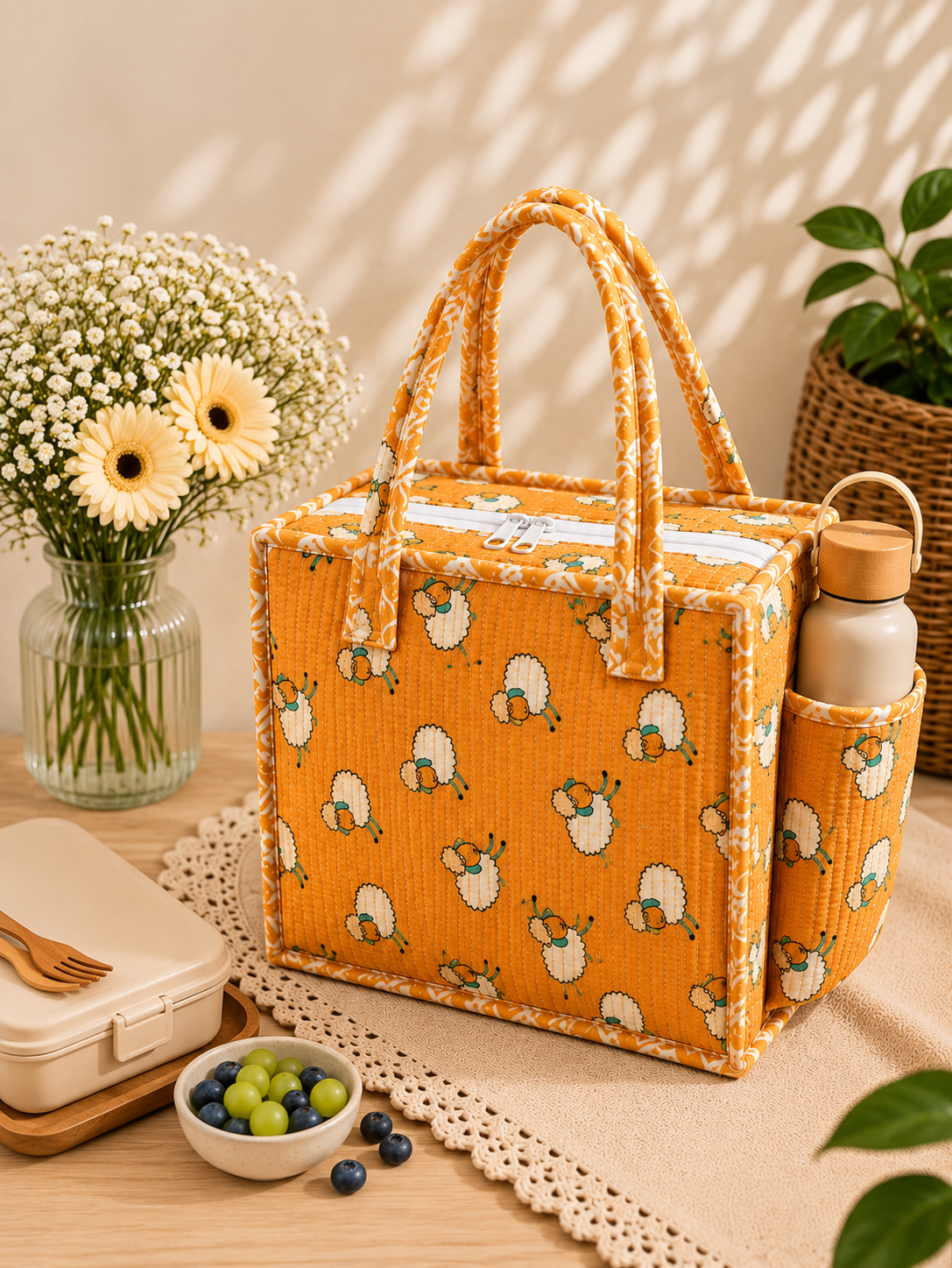 Mustard Sheep Print