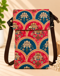 Red Teal Floral