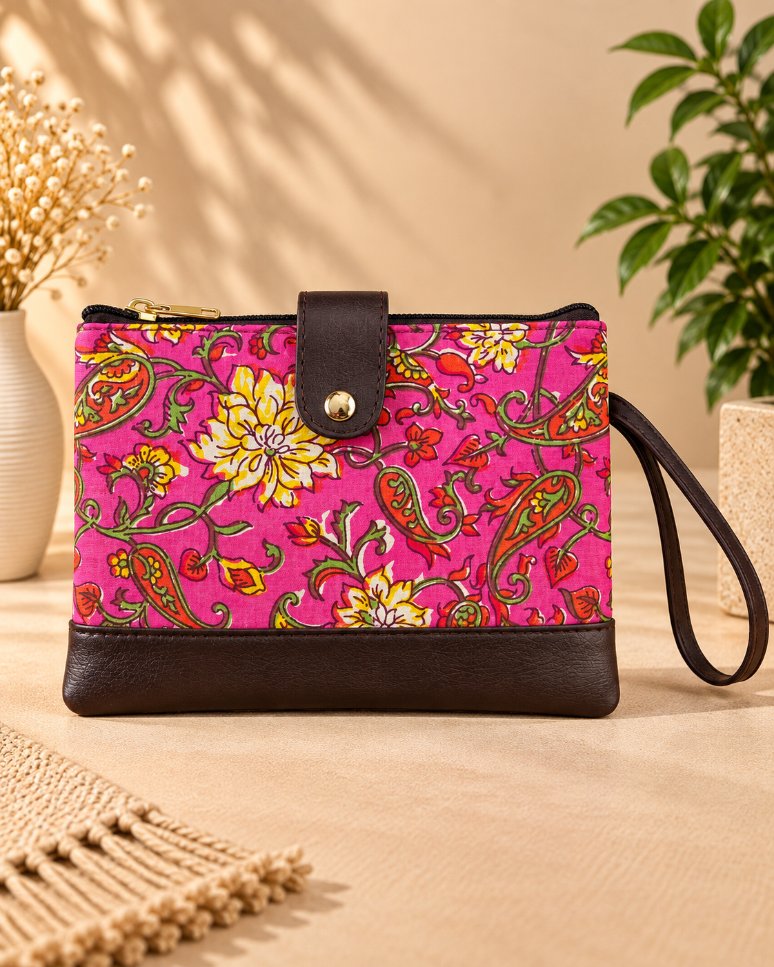 Pink Floral Paisley