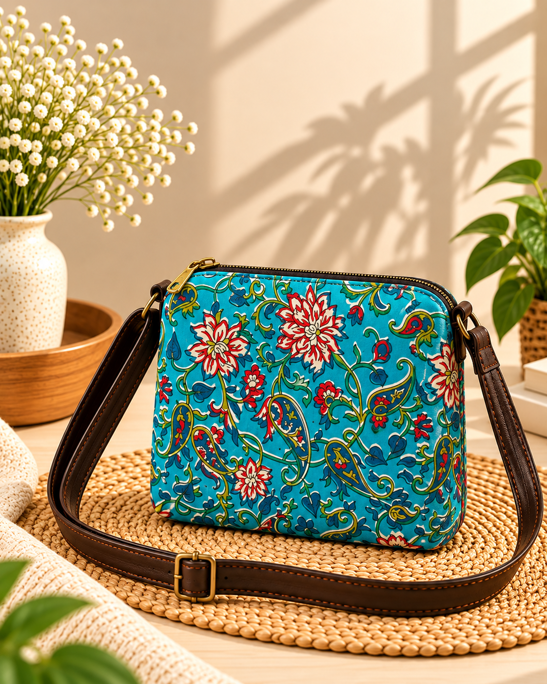 Sunlit Turquoise Floral