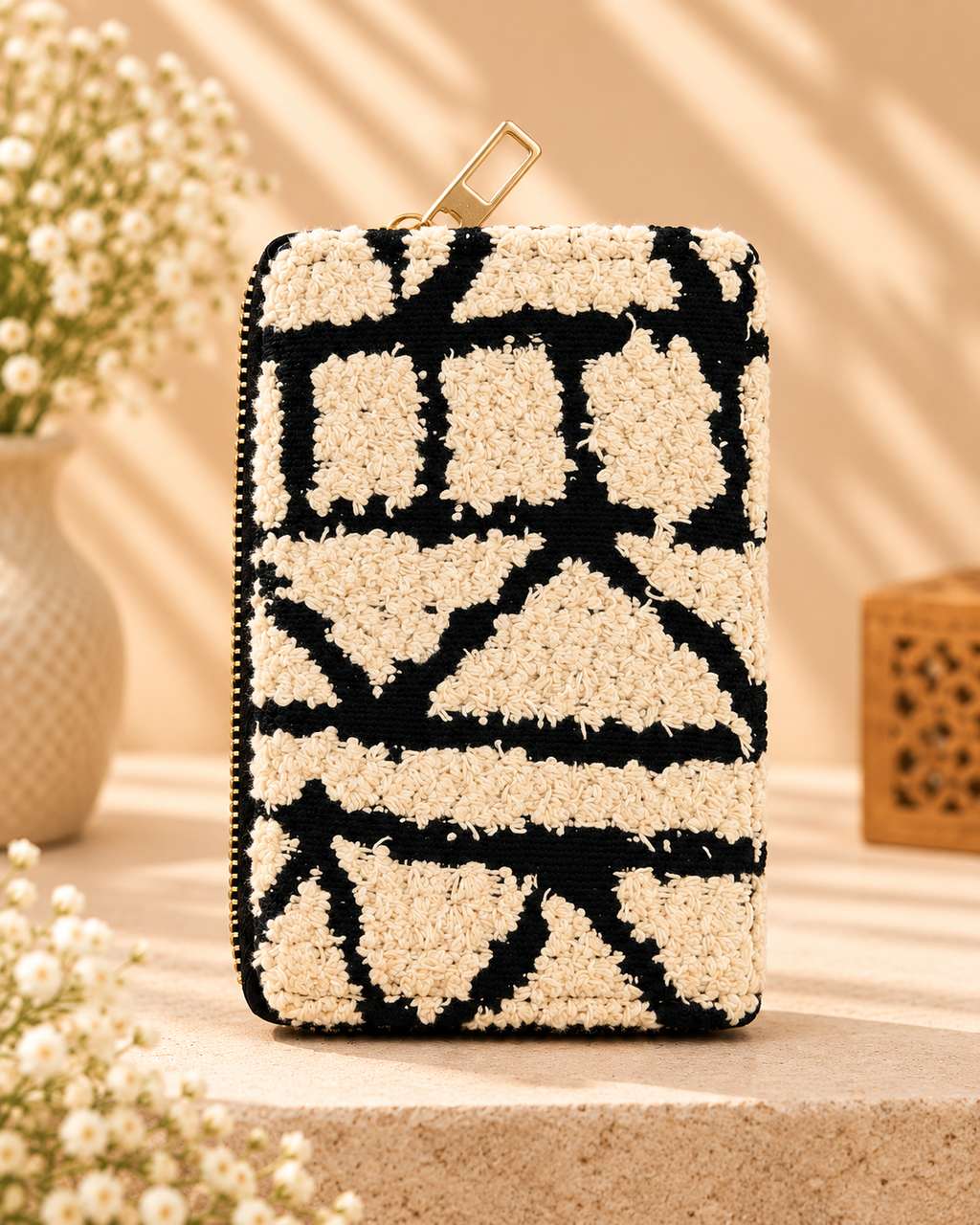 Black & Cream Tufted