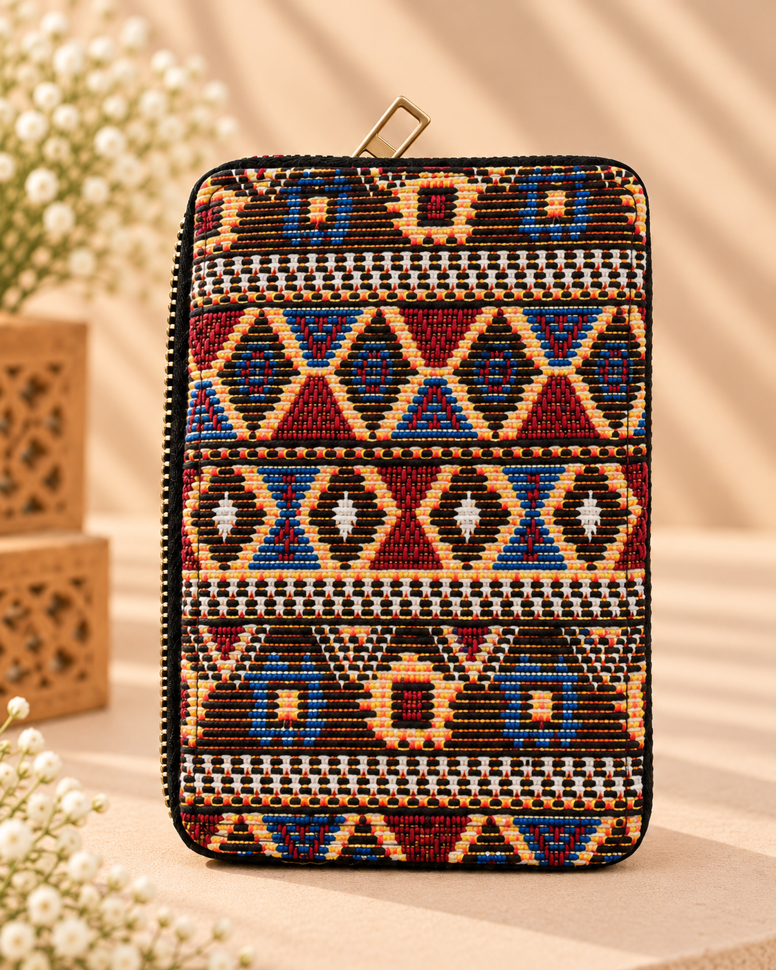 Multicolor Geometric Woven